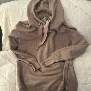 Aerie Taupe Knit Hoodie